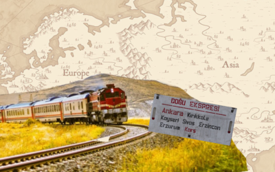 En train à travers la Turquie